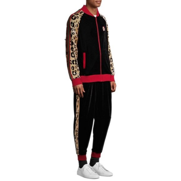 Velour Jacket Pant Jogger Sequins 